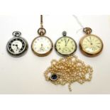 Four pocket watches