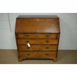 A Georgian mahogany writing bureau