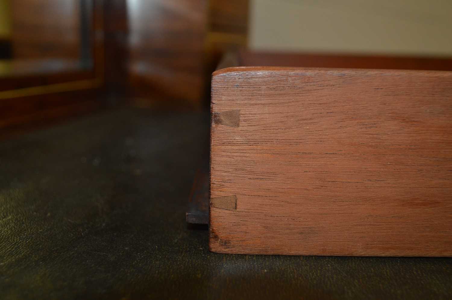 An Edwardian marquetry inlaid rosewood writing desk, by Maple & Co. - Image 4 of 4