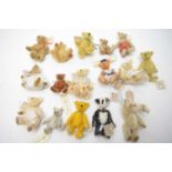 A collection of Beth’s Bears miniature teddy bears.