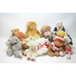 A selection of collectors' teddy bears.