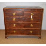 A Georgian inlaid mahogany chest of drawers.