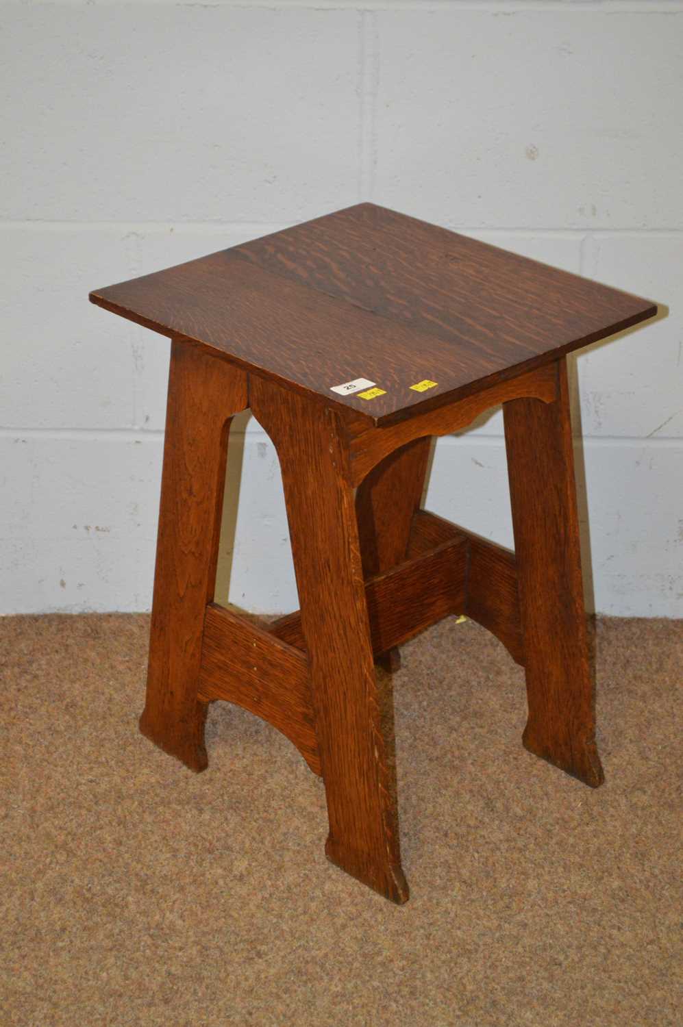 An Arts & Crafts oak occasional table. - Image 3 of 3