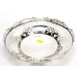 A silver dish, by Manoah Rhodes & Sons Ltd,