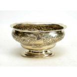 Silver footed bowl, by James McKay,