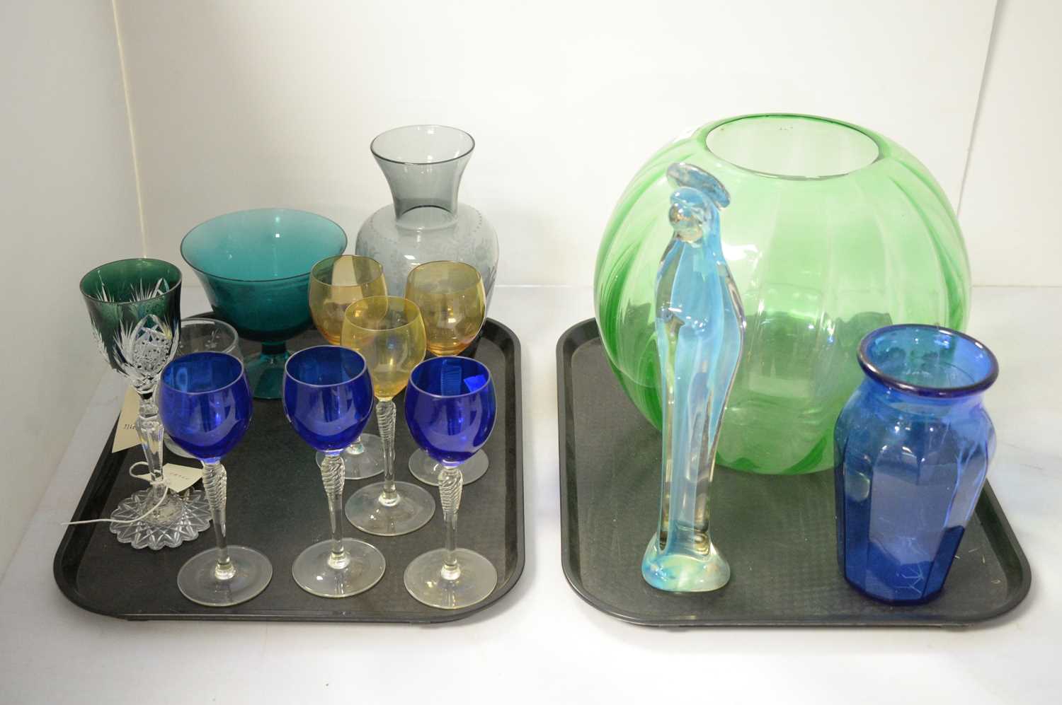 A selection of glass wares.