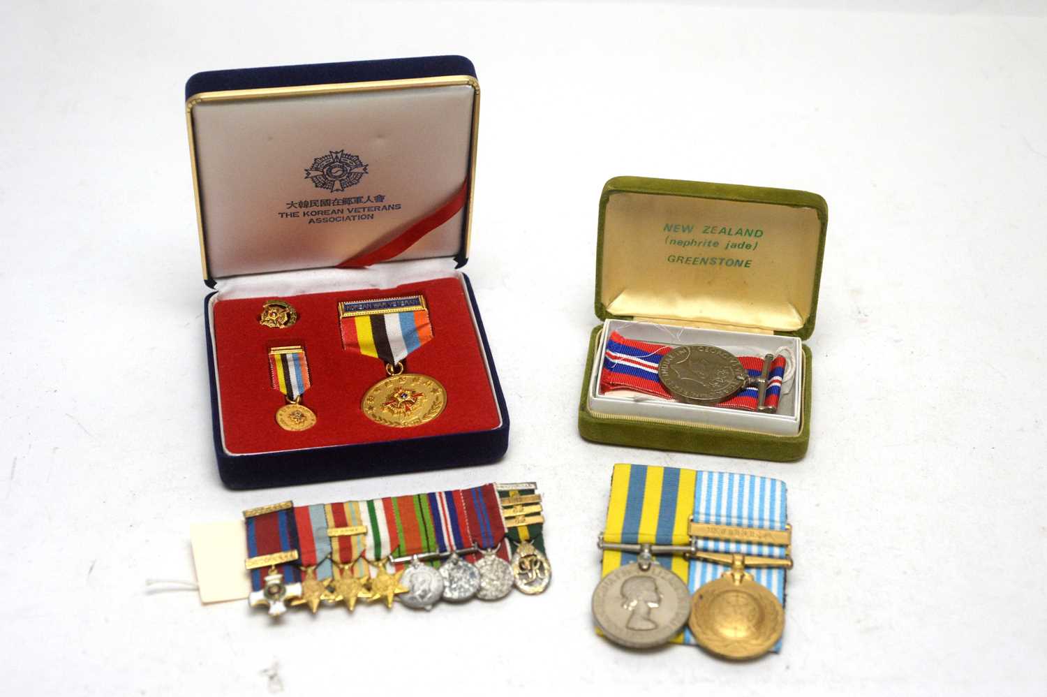 A pair of Korean medals, and other medals
