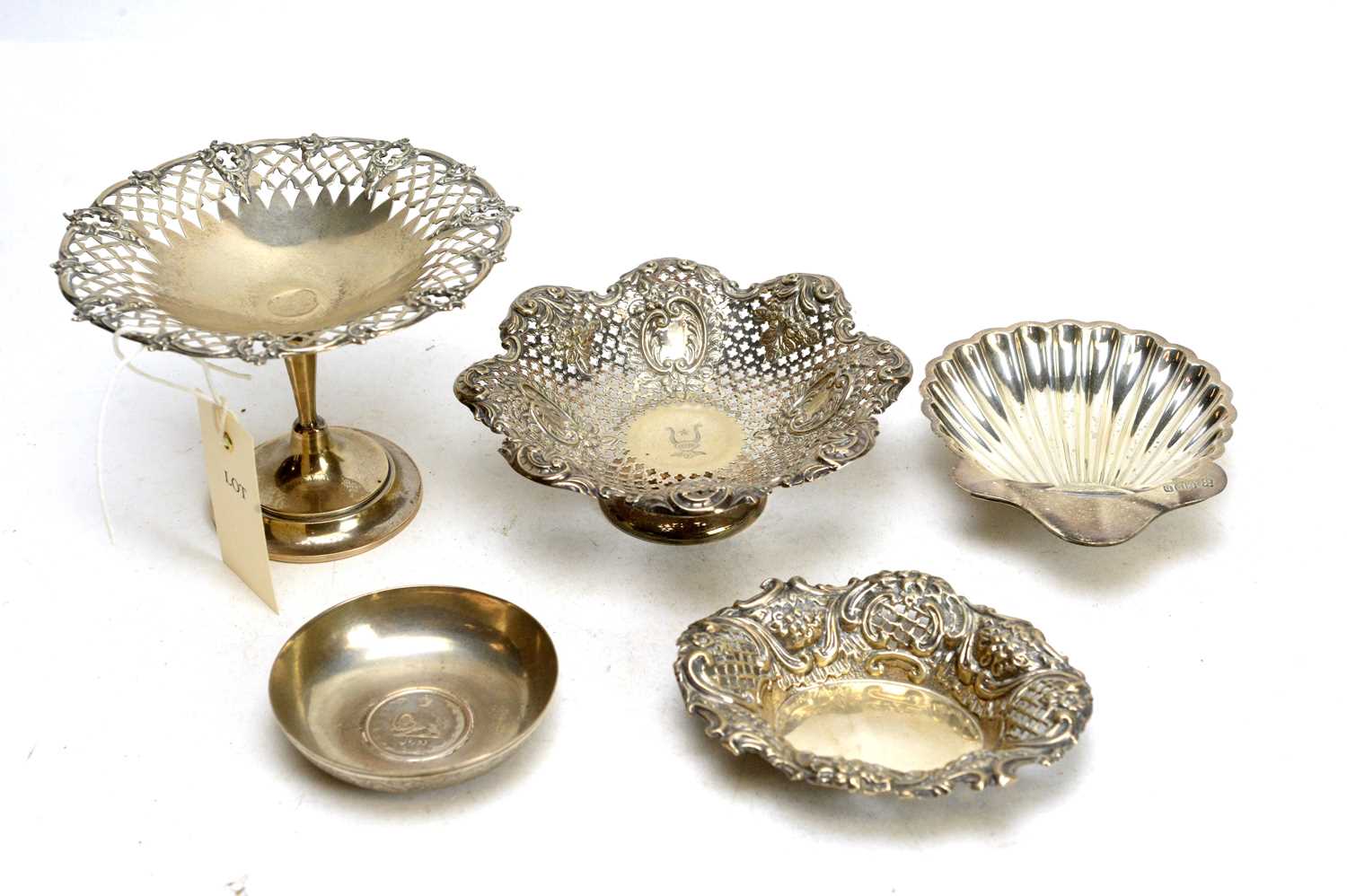 Silver dishes various