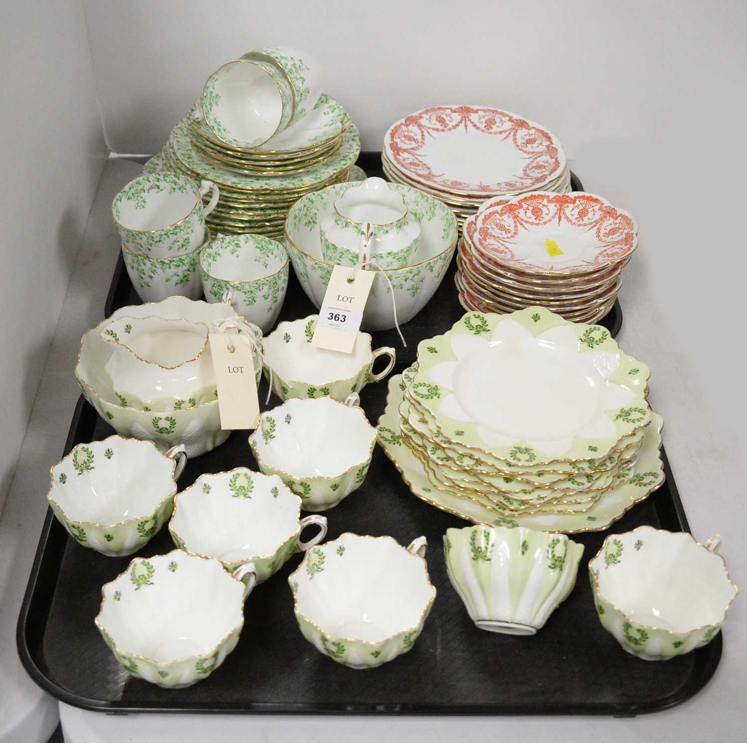 A selection of tea ware, various.