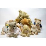 A selection of collectors' teddy bears.