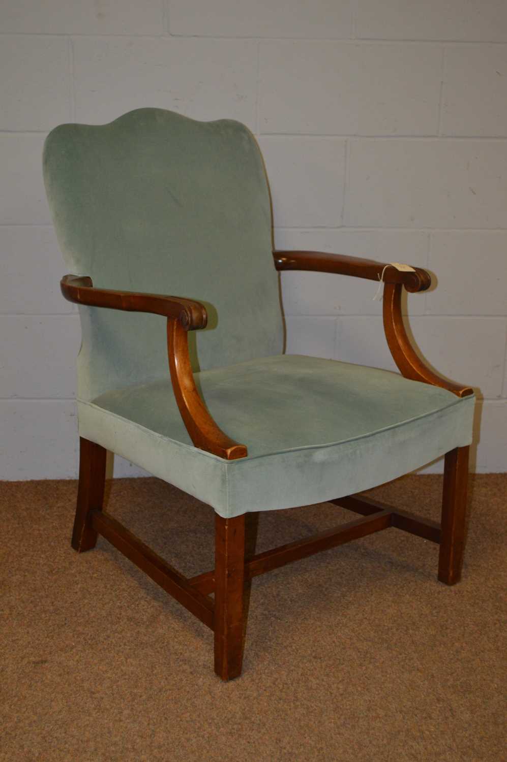 An early 20th Century mahogany armchair. - Image 2 of 3