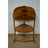 A Georgian mahogany corner washstand