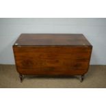 A substantial 19th Century mahogany drop leaf table