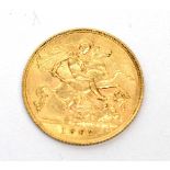 An Edward VII gold half sovereign, 1907.