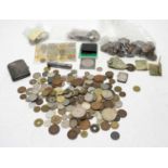 A large quantity of British and foreign coins; and other items
