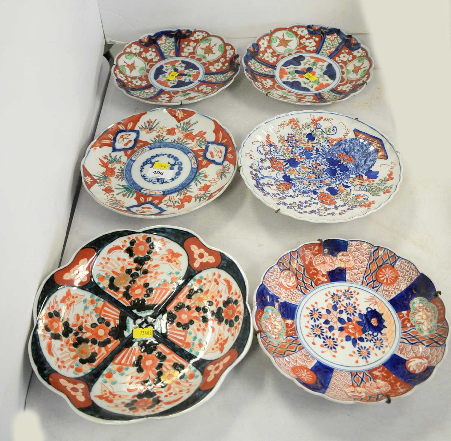 A selection of Japanese Imari plates.