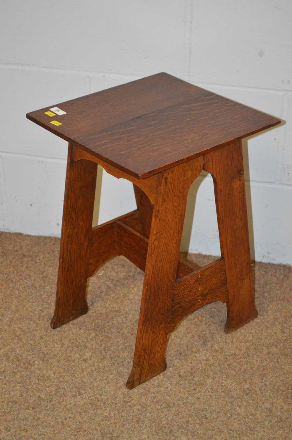 An Arts & Crafts oak occasional table. - Image 2 of 3