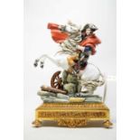 An Italian ceramic figure of Napoleon Bonaparte.