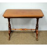 A Victorian mahogany hall table.