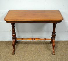 A Victorian mahogany hall table.