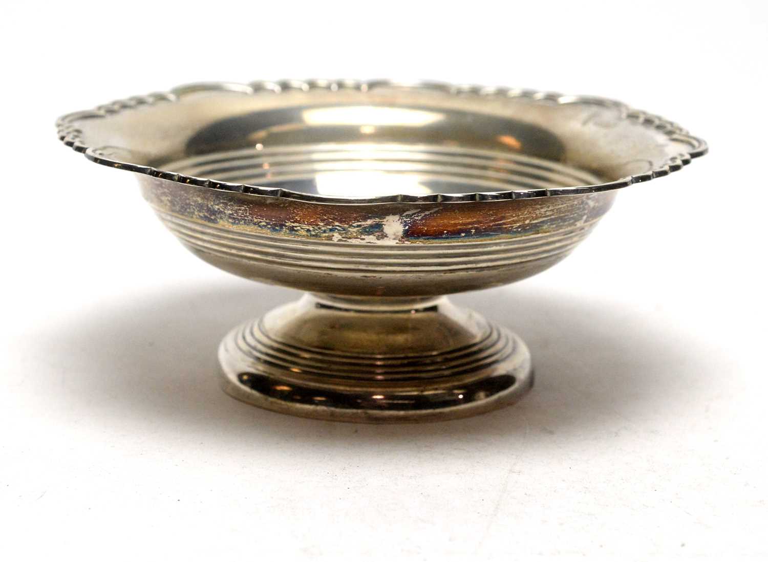 A silver bowl, by Walker & Hall,