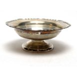 A silver bowl, by Walker & Hall,