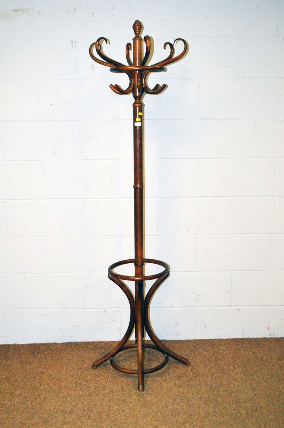 A mid-20th Century bentwood hat & coat stand.