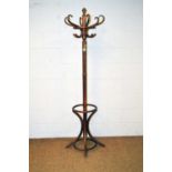 A mid-20th Century bentwood hat & coat stand.