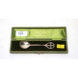 An Arts & Crafts silver spoon, by Keswick School of Industrial Arts,