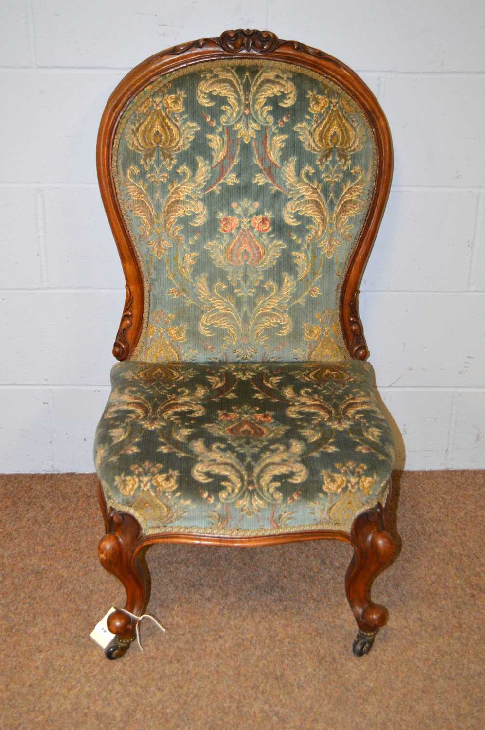 A Victorian easy chair.