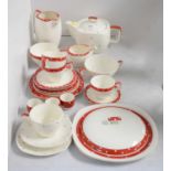 A Staffordshire Midwinter modern part tea service, and other items.
