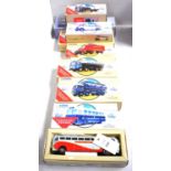 A collection of Corgi Classics tankers and other diecast model vehicles.