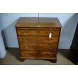 A Georgian mahogany chest.