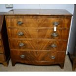 A late Georgian mahogany chest.