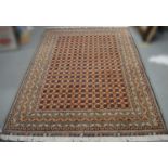 A modern Turkoman design rug.