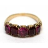 A 19th Century ruby ring,