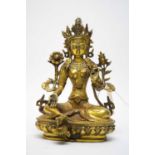 An Oriental reproduction bronze buddha figure.