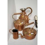 A collection of copper wares.