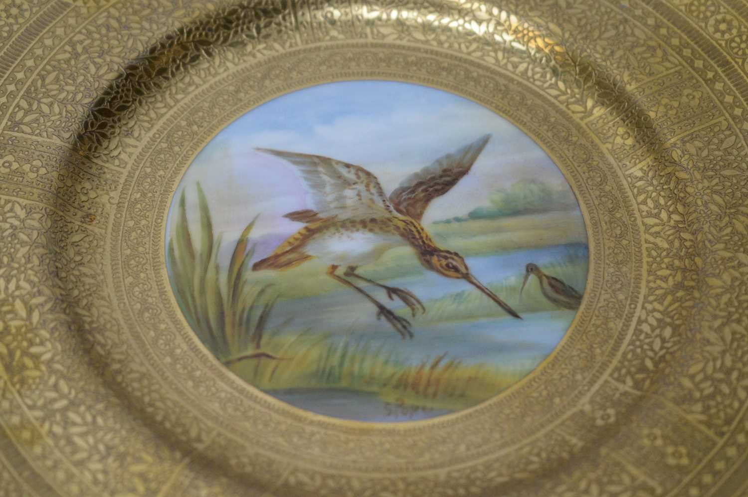 A pair of Cauldon cabinet plates, by S. Pope. - Image 3 of 4