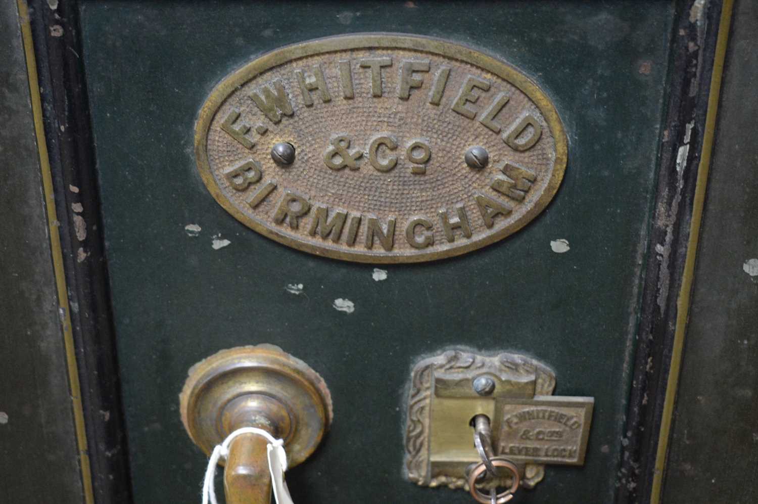 F. Wickfield & Co., Birmingham: a vintage cast metal safe. - Image 2 of 8