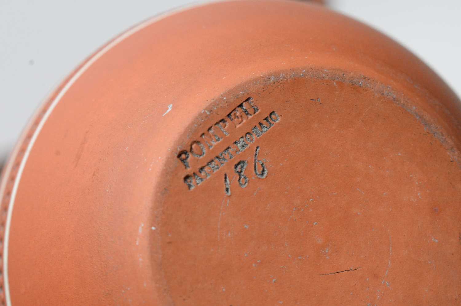 A selection of Dudson patent mosaic red earthenware. - Image 6 of 6