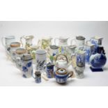 A collection of Ridgway and other Staffordshire earthenware.