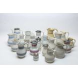 A selection of Dudson Staffordshire patent mosaic wares.