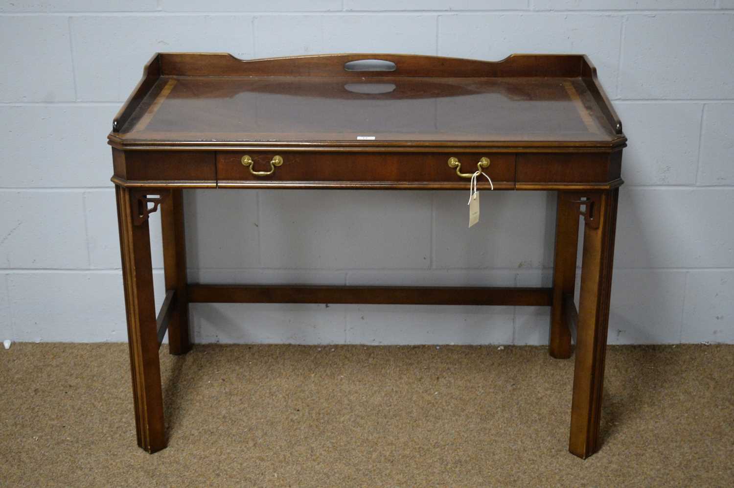 Lane, Altavista, Virginia: a Georgian style mahogany and banded writing desk.