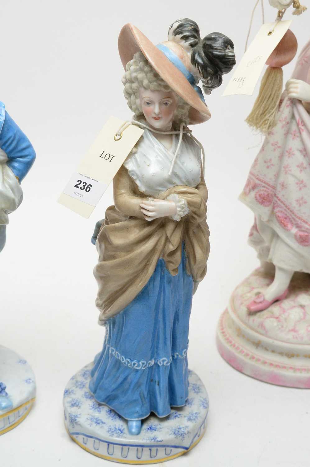 A pair of 19th Century German ceramic figures - Image 2 of 4