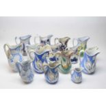A selection of Dudson Staffordshire jugs, various.