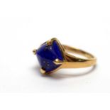 A lapis lazuli ring,