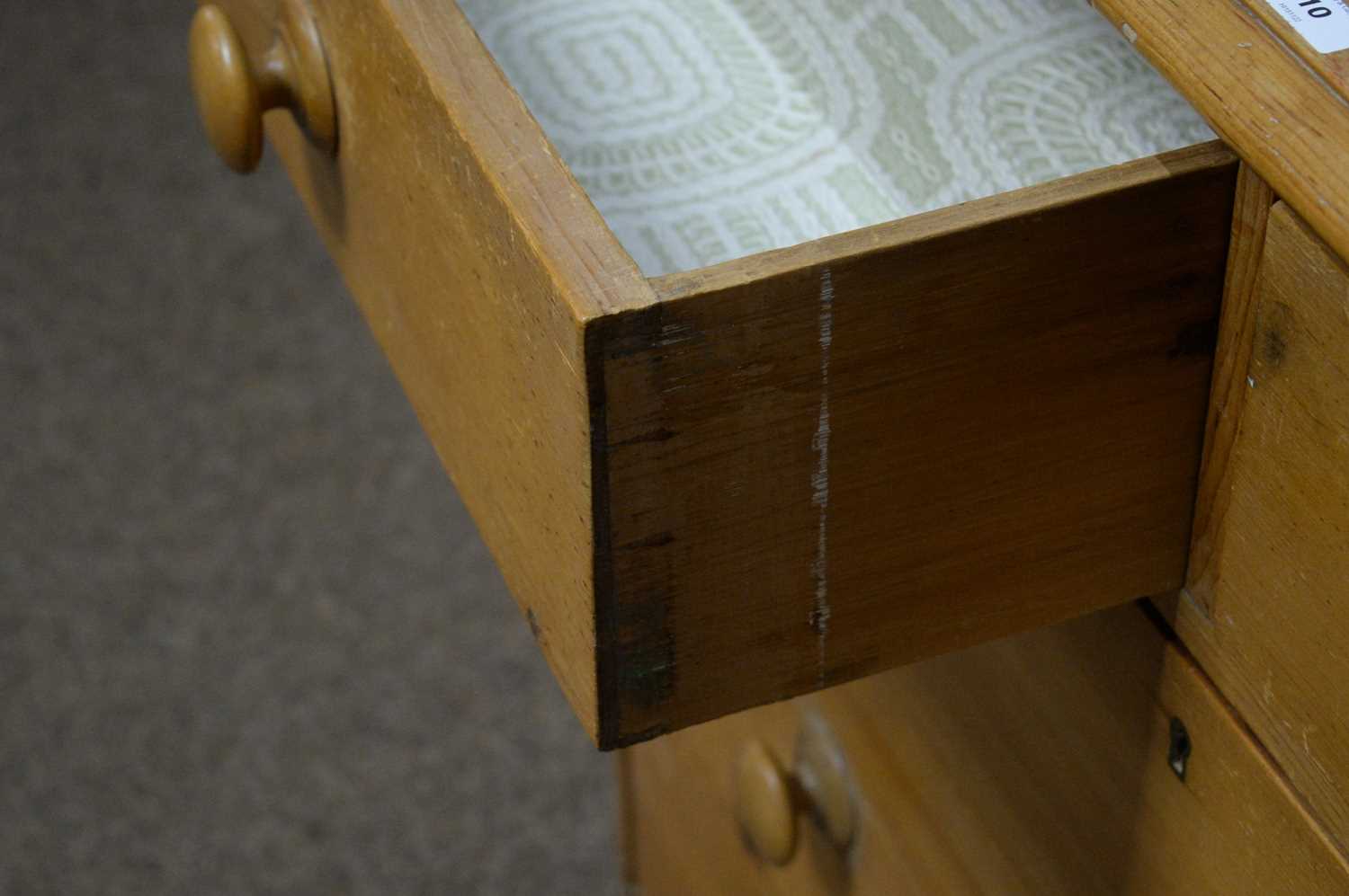 A Victorian stripped pine chest. - Image 4 of 8