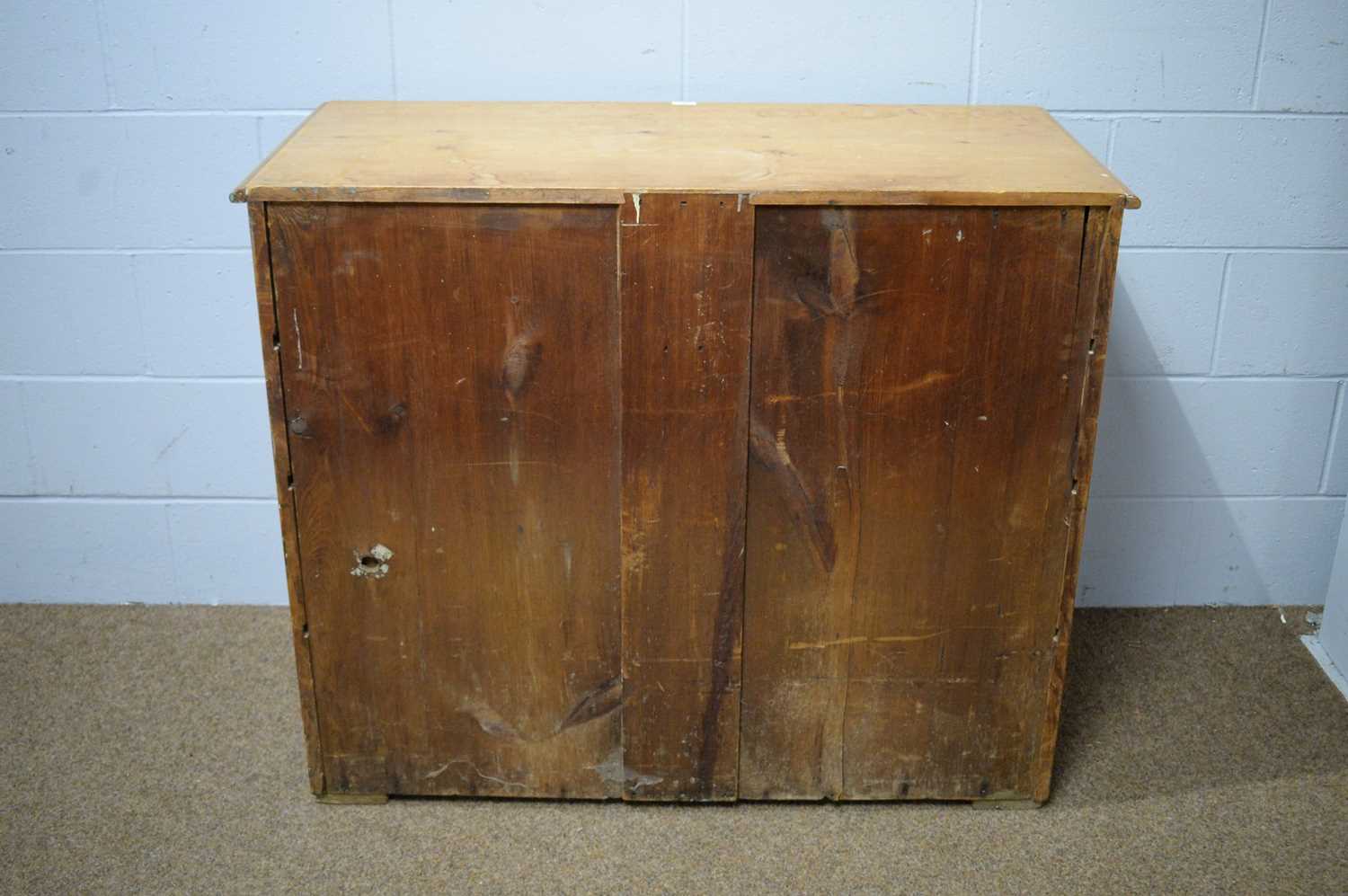 A Victorian stripped pine chest. - Image 6 of 8