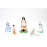 A collection of Royal Doulton figures.